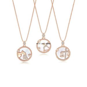 Wholesale gold zodiac jewelry for sale - Group buy 12 Zodiac Sign Necklace Horoscope Libra Crystal Pendants Charm Star Sign Choker Astrology Necklaces gold chains for Women Girl Fashion Jewelry Will and Sandy