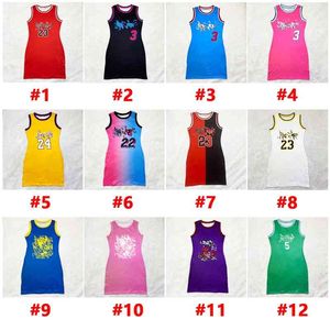 Women Dresses Designer Uniforms Sleeveless Sexy Casual skirt Double Sided Letters Pattern Printed dress Casual Skirt 12 Colours