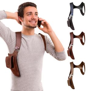Наружные сумки Сумка через плечо для подмышек Охранная сумка для телефона Тактическая многоцелевая скрытая грудь для мужчин