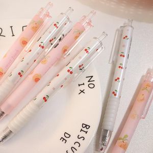 Penne gel 1 pz 0,5 mm frutta fresca bella cancelleria meccanica Kawaii per articoli per la scrittura per ufficio scolastico regalo