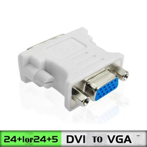 100 шт. / Лот DVI 24 + 1 / DVI 24 + 5 на VGA адаптер двойной монитор разъем VGA к DVI конвертер