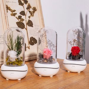 Eternal Rose Aromatherapy Diffuser Essential Oil Aroma Humidifiers 7 Color LED Night Light Office Home Car Decoration Lamp Gift 2277 Y2