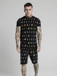 2021 Estate Uomo Tendenza moda Stampa 3D Moda di strada Slim T-shirt a maniche corte Pantaloncini Set da 2 pezzi Formato Europa
