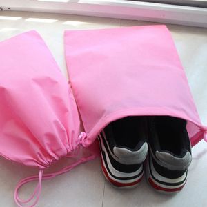 Wholesale shoes bundle for sale - Group buy Storage bag non woven sack with rope Travel portable drawstring shoe dust bags Thickened non woven bundle pockets ZWL100