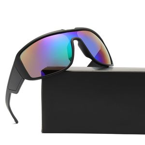 Occhiali da sole stile occhiali alla moda Speciale montatura grande con lenti in mercurio monopezzo Cool Rider Designer Occhiali sportivi Colori multipli all'ingrosso
