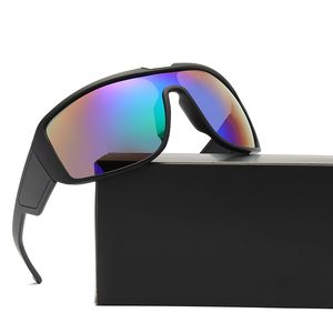 Mode goggle stil solglasögon speciell stor ram med en bit Mercury lins cool ryttare designer sport glasögon flera färger grossist