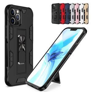 Invisible Kickstand Phone Case Military Grade Shockproof Protective Cover Support Car Mount for iPhone15 14 13 12 11 Pro Max XS XR X Plus