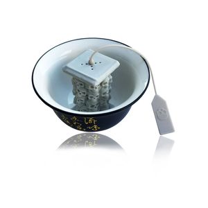 Totenkopf-Turm-Silikon-Tee-Ei, lose Blätter, niedliches Sieb, FDA LFGB-Standard, kreativer Beutelfilter, Küchenutensilien 5022 Q2