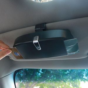 Andra interiörstillbehör Bil Sun Visor Solglasögon Glasögonfodral Multifunktionellt Clip Ticket Card Clamp för Focus Fusion Escort Kuga