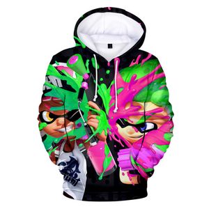 Wholesale splatoon hoodie for sale - Group buy Funny Anime Hoodie Sweatshirt Splatoon d Print Female Clothing Men Women Fashion Oversized Hoodies Kids Boy Girl Jackets Coats G1019