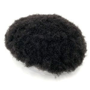 100% человеческие волосы афро моно парик черные мужчины кудрявый кудрявый парик