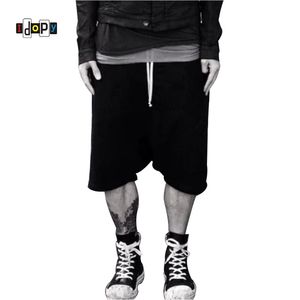 Highstreet Yaz Erkek Bırak Crotch Şort Baggy Gevşek İpli Hip Hop Siyah Kentsel Giysiler Joggers Harem Pantolon Erkek Için 210716