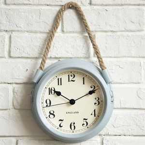 Metall,Wanduhr,Heimdekoration,mit hängendem Seil,Uhr-Wohnzimmerdekoration,41*22*7cm Größe,moderner europäischer Stil,Batteriebetrieb 211110