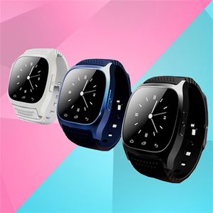 En Kaliteli M26 Akıllı Bluetooth İzle Ile LED Ekran Barometre Alitmetre Müzik Çalar Pedometre Smartwatch Android IOS Cep Telefonu Perakende Kutusu Ile