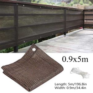 Shade 0.9x5m HDPE Privacy Net Safety Nets Awning Sail Guard Cloth Balcony Decor Garden Tools Anti-theft Windshield Plant Cover