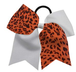 Wholesale cheerleading hair for sale - Group buy NEW quot LEOPARD RAINBOW quot Cheer Bow Pony Tail Inch Ribbon Girls Hair Bows Cheerleading Practice Football Games Uniform Hairbow Birthday