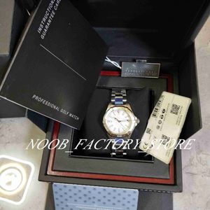 Fabrik säljer bra versionsklocka Unidirectional Rotating Bezel Armbandsur Quartz Rörelse Rostfritt Stål Moderns Pearl Dial Way1312 med Original Box