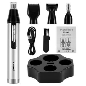 Multifunction Electric USB Charging Trimmer Set Rechargeable Nose Ear Sideburns Eyebrow Hair Shaving Kit
