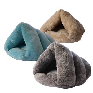 Pet Bed Super мягкая собака моющаяся плюшевая собака питомник глубокий сон кошка кошка коврик для мусора дома диван костюмы для собак чихуахуа кошек домашняя корзина 210722