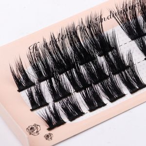 Venda por atacado cluster individual cílios falsos segmentados DIY Eyelash Extensão natural macio falso chicote de beleza ferramenta de maquiagem