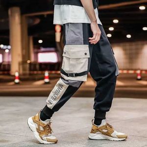 Joggers Ankel-Uzunluk Camo Pantolon Erkek Cepler Japon Sweatpants Erkek Kore Pantolon Hip Hop Parça Pantolon 3XL XXXL X0723