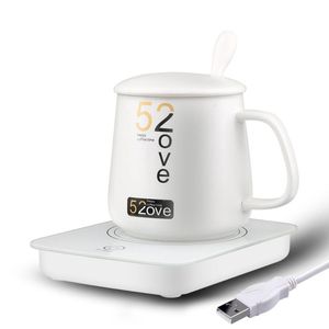 Paspas Pedleri Sabit Sıcaklık Mat Elektrikli Isıtma Kahve Çay Süt Su Kupa Isıtıcı Ev Mutfak Ofis Masası Için Isıtmalı Ped