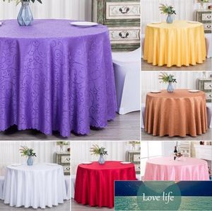 10 Colours Jacquard Round Wedding Table Cloth Damask Pattern Table Cover For Wedding Decoration Hotel Restaurant Round Tables1 Factory price expert design Quality