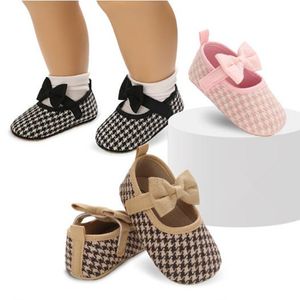 Newborn Baby Girls Kids First Walkers Infant Toddler Classic Sports Anti-slip Soft Sole First Walker Shoes 2022 Spring new low-cut girl bow princess lattice shoe