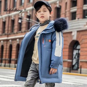 Boys Winter Coat 2021 Fashion Coat For Boy Thicken Children's Clothing 6 8 10 12 Years Boys Down Jacket Child Snowsuit Clothes H0909