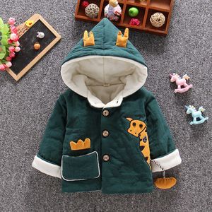 Winter Baby Kids Jackets Thick Fleece Jackets For Boys Hooded Jacket Baby Outerwear For Girls Jackets Toddler Children Clothing H0909