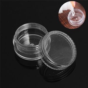 Contenitore per campioni cosmetici in plastica trasparente da 5 ml Barattolo da 5 g Vaso piccolo vuoto da campeggio Ombretto da viaggio Crema per il viso Balsamo per labbra Contenitori per bottiglie da 3 ml 10 ml 15 ml 20 ml