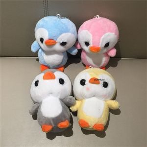 10PCS Mix COLOR - 10CM Plush Stuffed TOY , Key Chain Pendant DOLL 210728