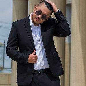 2018 new Mens colore nero obeso 9xl completo set blazer di alta qualità abito molto grande abito da sposa forman plus size XL-6XL 7XL8XL 9XL X0909