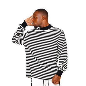 Wholesale top selling clothing for sale - Group buy Top Selling Product In Spring Summer New Fashion Loose Striped Mans T shirt Casual O Neck Oversized T Shirt Mens Clothing