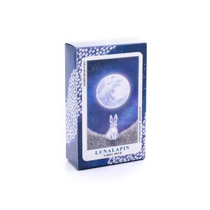 Novo Lunalapin Rabbit Tarot Tarot Table Board Jogo Deck Fortune-Telling Oraacles Cartões SF3M5