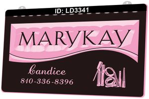 LD3341 Mary Kay Landice 3D Grawerowanie LED Sign Light Sign Hurt Retail