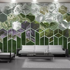 Klasik Modern 3D Duvar Kağıdı Duvar Kağıtları Nefis Mermer Geometri İç Ev Dekor Oturma Odası Yatak Odası Boyama Duvar Duvar Kağıtları