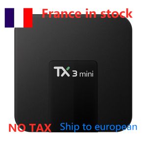 Wysyłka Francja do Europejskiego 10PCS Lot TX3 Mini plus Android 11 TV Box 2GB 16GB Amlogic S905W2 Quad Core Suppot H.265 4K