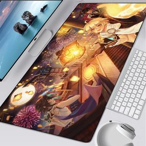 Genshin Wirkung Mauspad Gamer Decoracion Erweitern Spieltisch Mauspad Büro Professionelle Mauspad Spiel Tastatur Matte XL Teppich.