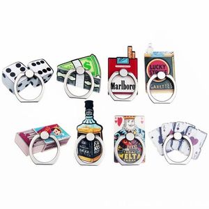 8 Styles Cute finger ring holder Mobile Phone holders Stand for smartphone