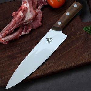 Allvin Full Tang 8-calowy Nóż Szef Kuchni Wielofunkcyjny Chiński Noże Kuchnia 5CR13Mov Noże owoce ze stali nierdzewnej z opakowaniem detalicznym
