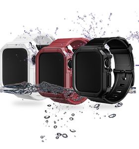 Case + TPU Straps for Apple Watch Band Series se 6 5 4 3 2 Sport Fitness Bracelet Belt for iWatch 44mm 40mm 42mm 38mm