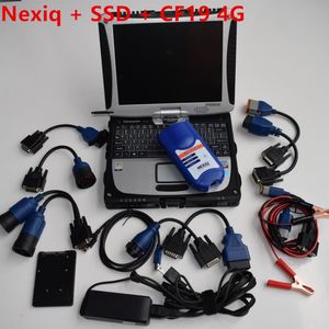 nexiq usb link heavy duty truck diagnostic Tool scanner with laptop cf19 touch screen super ssd full cables
