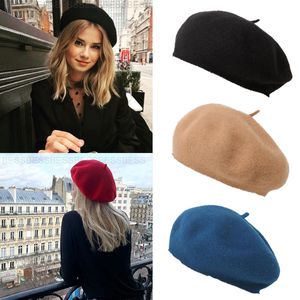 女性の女の子のための冬の暖かいソフトベレー帽のための帽子の帽子の帽子の上の帽子のヒップホップニットキャップバギーボンネットアクセサリー女性の帽子