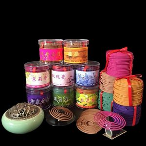 Decorative Objects & Figurines Natural Aromatic Incense Absinthe Fragrant Cooling Soothing Anti Mosquito Coil Round Wooden HouseP1