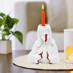 Cadılar Bayramı Tutucu Mary Cadılar Bayramı Mumlar için Ağlayan Mumluklar Candlestick Süsler