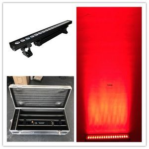 Kılıfı ile 4 adet Yeni Gelmesi 18x18 W 6in1 RGBAW + UV Su Geçirmez IP65 Pil Powered Kablosuz DMX DJ Sahne LED Duvar Yıkama Bar Işık