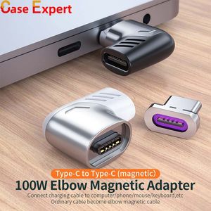 Ipad Adapterverbinder großhandel-100W A PD zu C USB Typ C Magnetic Adapter Kabel Konverter für iPad Pro Notebook Laptop L Formmagnet Anschluss