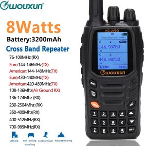 KG-UV2Q 8 Watts Repetidor Circuito Clássico Walkie Talkie PowerFrul 7 Bandas / Air Band Band Atualização KG-UV9D PLUS