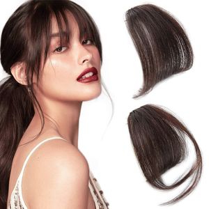 Synthetic Bangs Hair Heat Resistant Hairpieces Clip In Hair Extension Short Black Hair For Women Fringe Fake